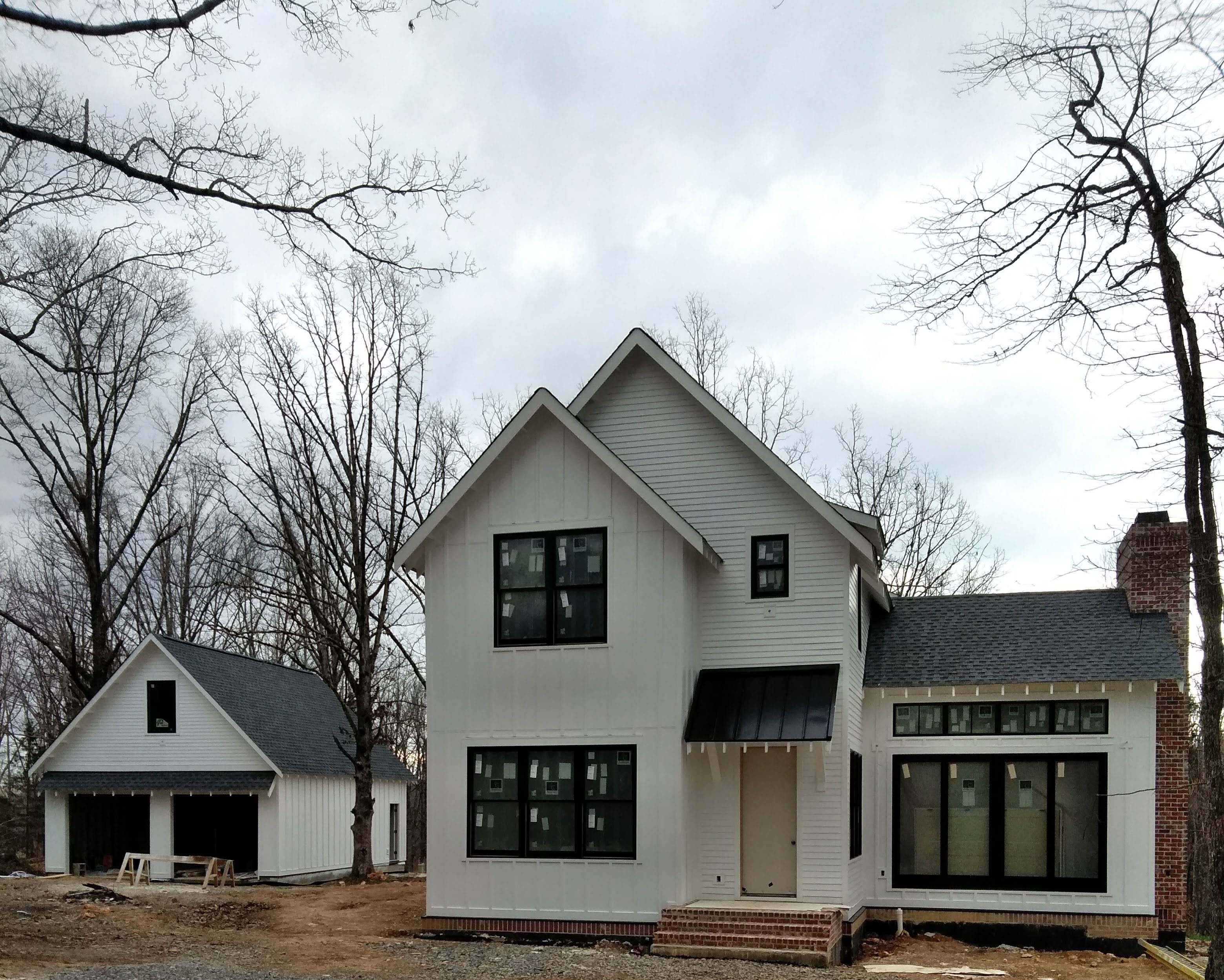 New home construction framing. Spray foam and HVAC complete.